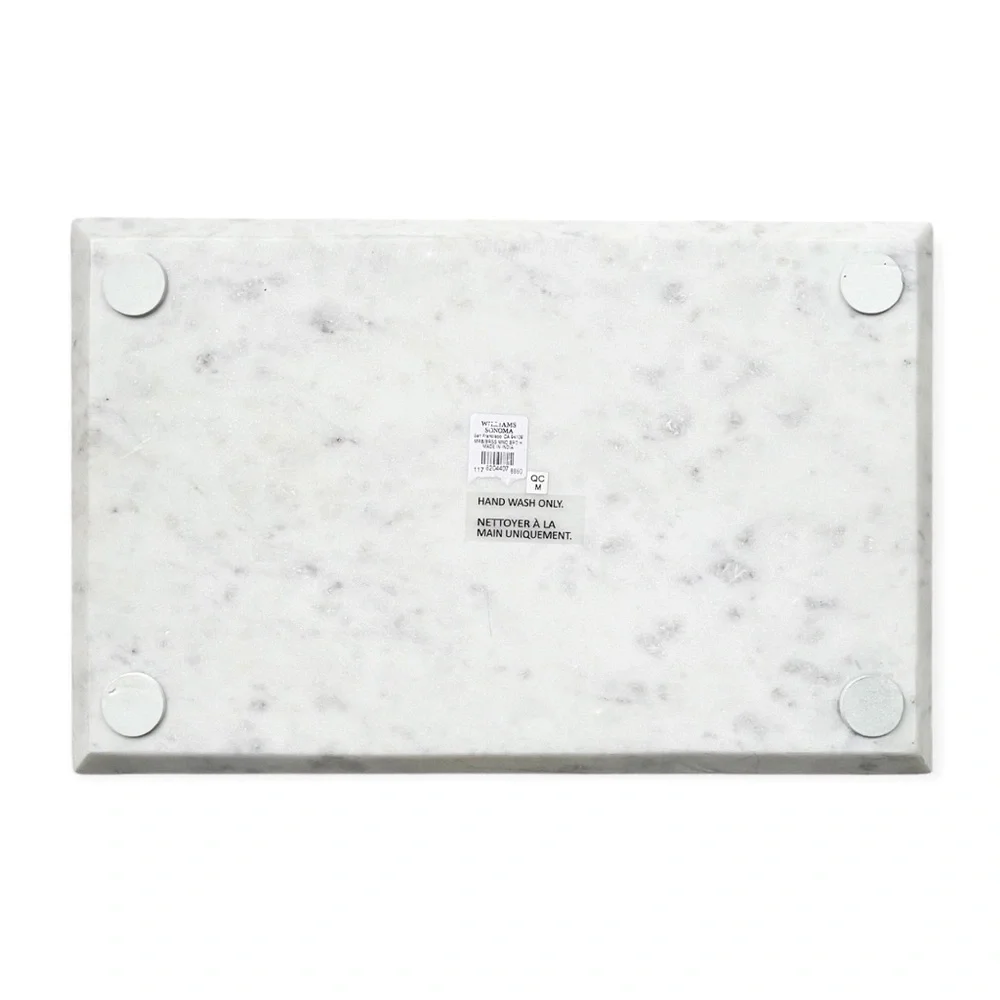 NWT Williams Sonoma Marble & Brass Monogram “H”Board